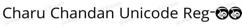 Charu Chandan Unicode Reg字体转换
